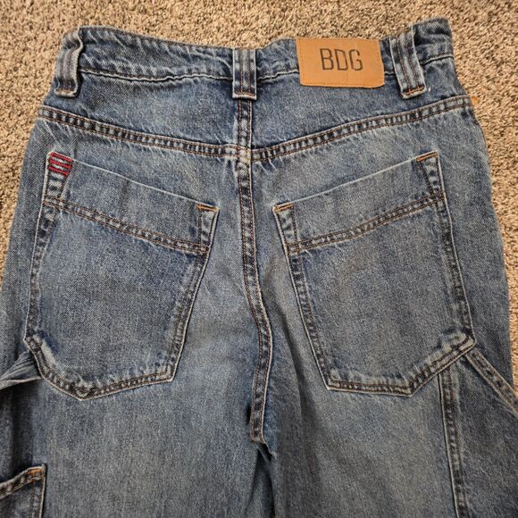 BDG Urban Outfitters Jeans Size 27 High Rise Carpenter Utility Y2K Blue - Picture 12 of 16